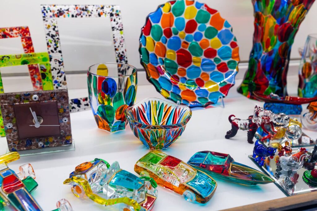 Souvenirs in vetro di Murano
