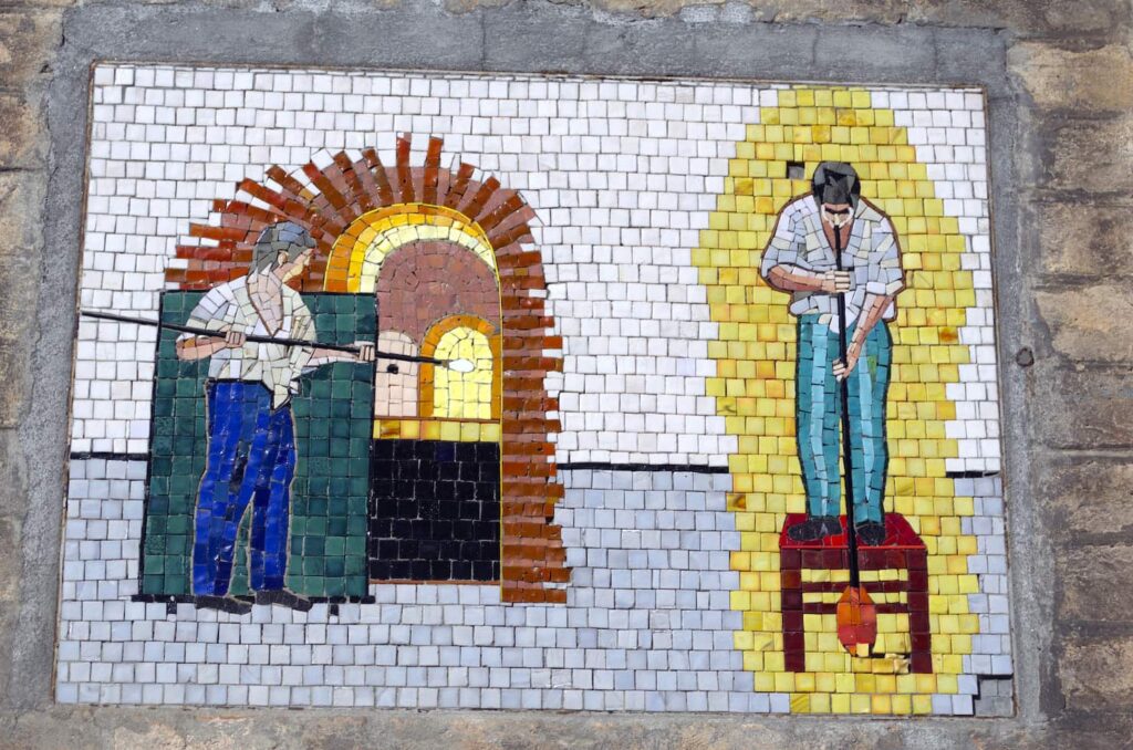 Mosaico decorativo a Murano