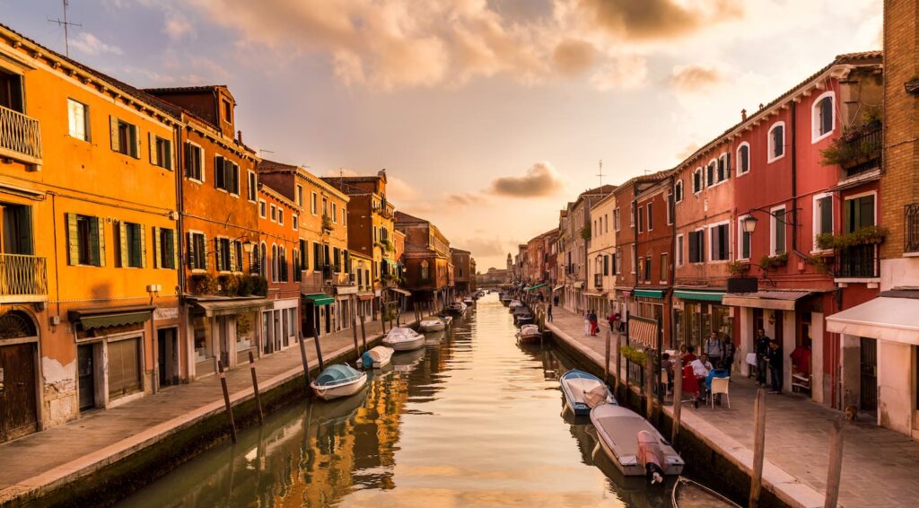 colorful houses murano